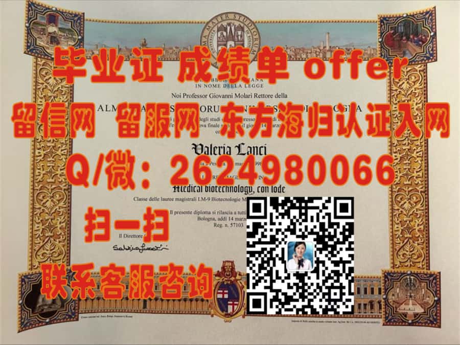 博洛尼亚大学毕业证文凭样本海外大学毕业证|文凭|成绩单|学位证书模板图片样本