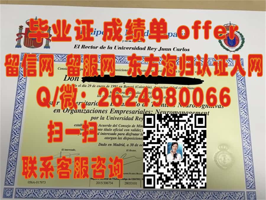 胡安卡洛斯国王大学毕业证文凭样本海外大学毕业证|文凭|成绩单|学位证书模板图片样本