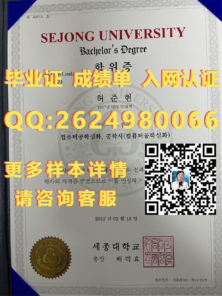韩国釜山外国语大学海外大学毕业证|文凭|成绩单|学位证书模板图片样本